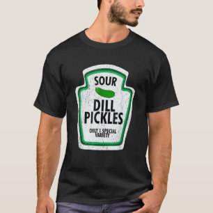 Zure boor augurken pot kostuum  Komkommer Veganisc T-shirt
