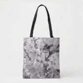 Zure Cherry Tree Black en White Tote Bag (Voorkant)
