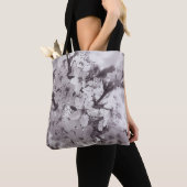 Zure Cherry Tree Black en White Tote Bag (Dichtbij)