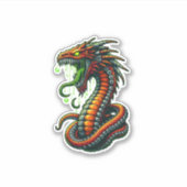 Zure Cyber Dragon Sticker (Voorkant)