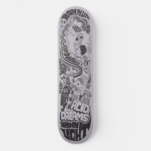 Zure dromen in motorlicht persoonlijk skateboard (Voorkant)