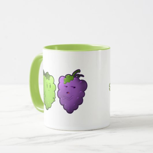 Zure druiven - Mok (Voorkant links)