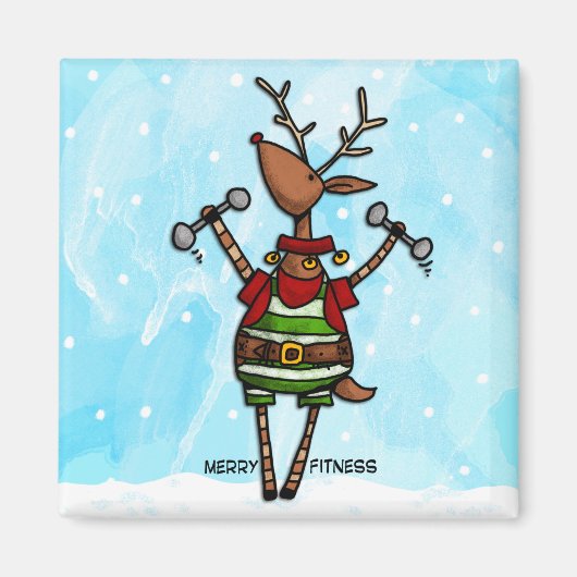 zure fitness - render magneet (Voorkant)