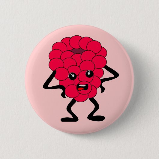 Zure frambozen: Bad Fruit Gang Ronde Button 5,7 Cm (Voorkant)