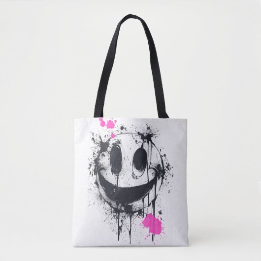 Zure glimlach tote bag (Voorkant)