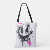 Zure glimlach tote bag (Achterkant)