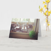 "Zure groene appel" felicitatie Kaart (Gele Bloem)