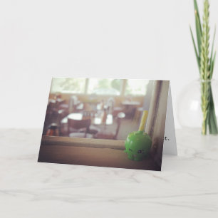 "Zure groene appel" felicitatie Kaart