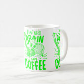 zure groene halloween koffie drink zombie koffiemok (Voorkant rechts)