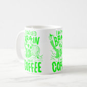 zure groene halloween koffie drink zombie koffiemok (Voorkant links)