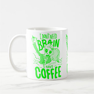zure groene halloween koffie drink zombie koffiemok