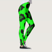 zure groene luipaard leggings (Rechts)