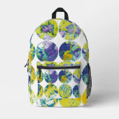 Zure grunge stippen. bedrukte rugzak (Voorkant)