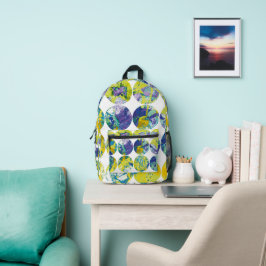 Zure grunge stippen. bedrukte rugzak