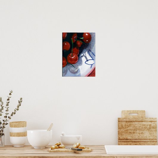 Zure kersen poster (Keuken)