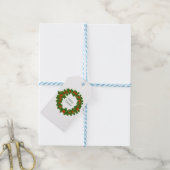 Zure kerst holly rode bessen cadeaulabel (Met Touw)