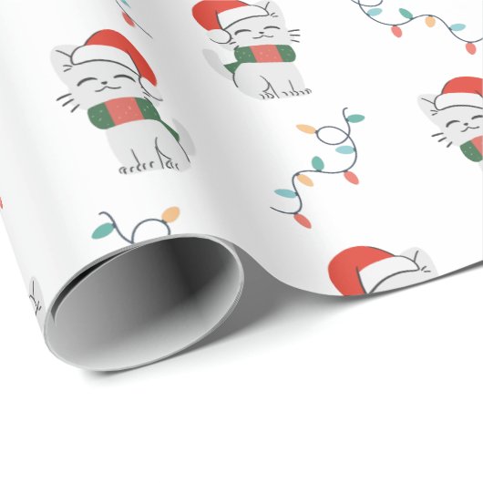 Zure kerstklep met moffelkerstmanshat cadeaupapier (Rol Hoek)