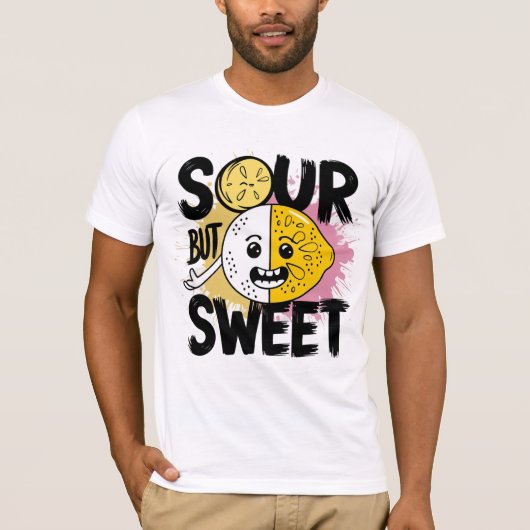 Zure Maar Lieflijke Grappige Citroen Persoonlijkhe T-shirt (Voorkant)