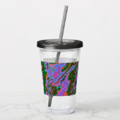 Zure marmer acryltumbler acryl drinkbeker (Achterkant)