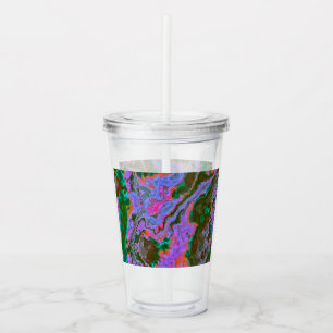 Zure marmer acryltumbler acryl drinkbeker