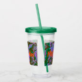 Zure marmer acryltumbler acryl drinkbeker (Links)