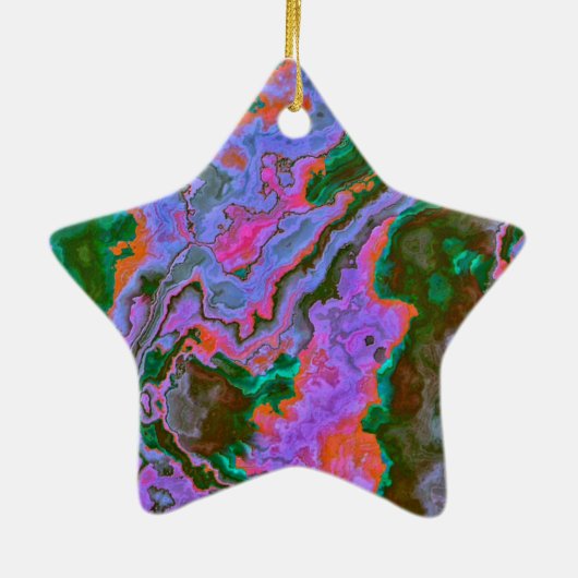 Zure marmer keramisch Ornament (Achterkant)