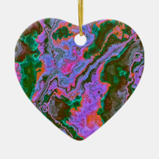 Zure marmer keramisch Ornament (Voorkant)