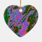 Zure marmer keramisch Ornament (Achterkant)