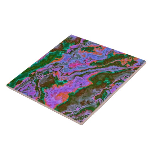 Zure marmer keramische Tegel Tegeltje (Zijkant)