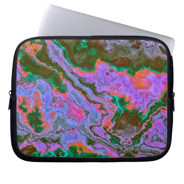 Zure marmer-laptophoes laptop sleeve (Voorkant)