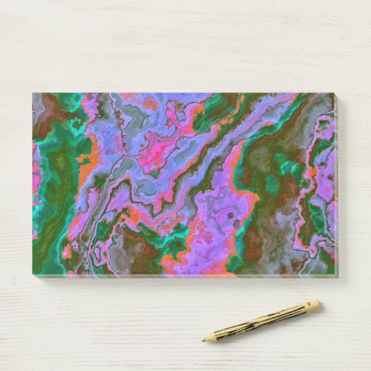 Zure marmer Post-it Notes (Op bureau)