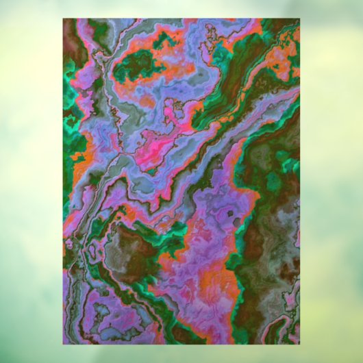 Zure marmer Window Cling Raamsticker (Vel 3)