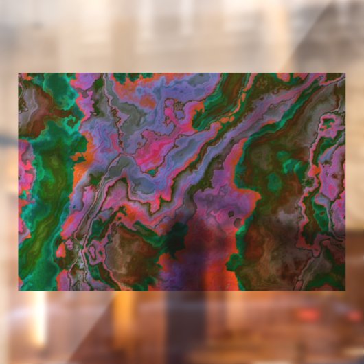 Zure marmer Window Cling Raamsticker (Vel 2)