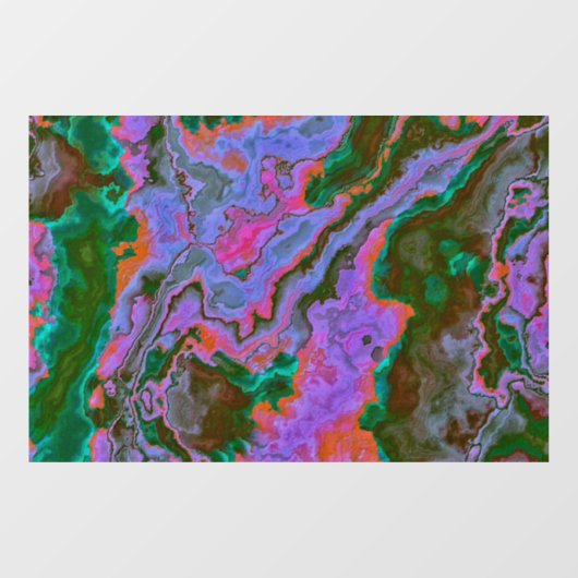 Zure marmer Window Cling Raamsticker (Vel)