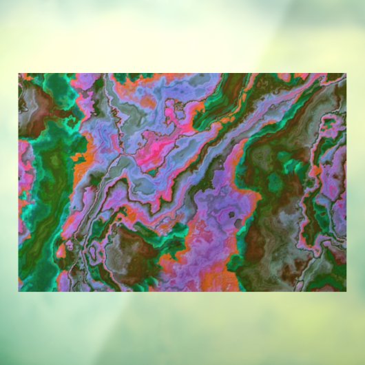 Zure marmer Window Cling Raamsticker (Vel 3)