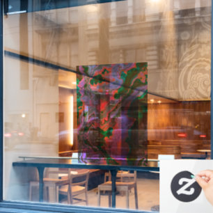 Zure marmer Window Cling Raamsticker