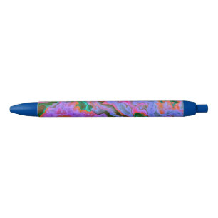 Zure marmer zwarte pen
