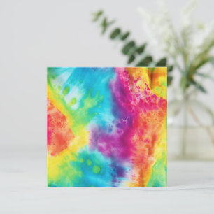 Zure neon regenboogdas kleurstof kaart