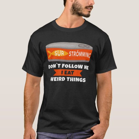 Zure Oostzeeharing Visblik met Duitse Tekst T-shirt (Voorkant)