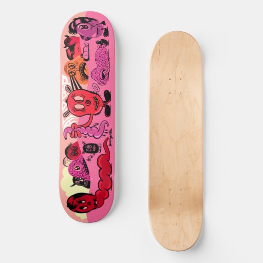 Zure Pop 1 Persoonlijk Skateboard (Voorkant)