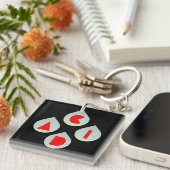 Zure regen sleutelhanger (Voorkant Rechts)