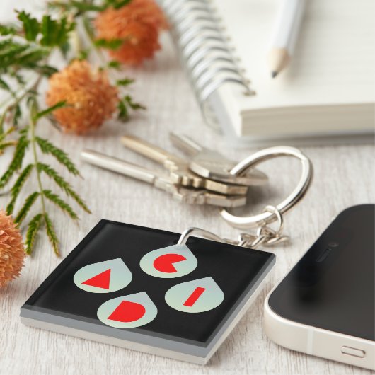 Zure regen sleutelhanger (Voorkant Rechts)