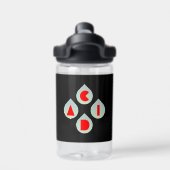 Zure regen waterfles (Achterkant)