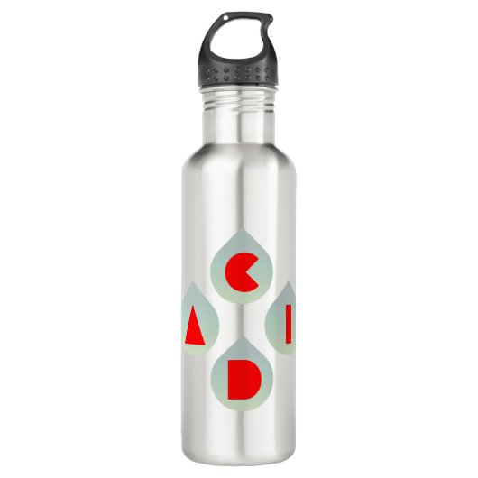 Zure regen waterfles (Voorkant)