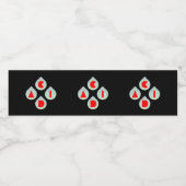 Zure regen waterfles etiket (Enkel label)