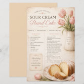 Zure Roomkaas Pound Cake Recept, Roze Tulpen Rusti (Voorkant / Achterkant)