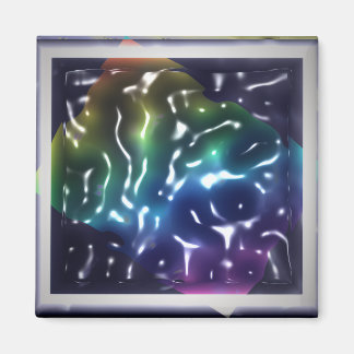 Zure Vloeibare Post-it Notitie van Rainbow Ripple Magneet