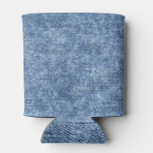 Zure was blauwe denim, close-up textuur. blikjeskoeler (Achterkant)