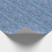 Zure was blauwe denim, close-up textuur. cadeaupapier (Hoek)