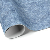 Zure was blauwe denim, close-up textuur. cadeaupapier (Rol Hoek)